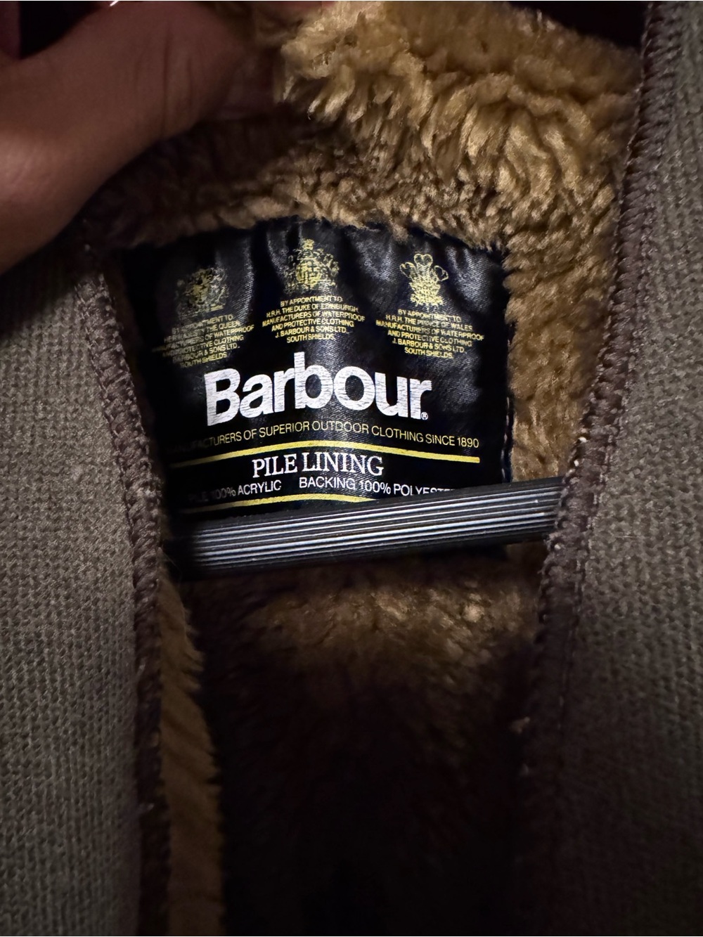 Men's Waxed Cotton Field Jacket - Dark Blue - Picture 7 of 7
